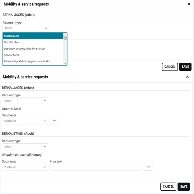 23.10 NDC Mobility and Service Request) Modal
