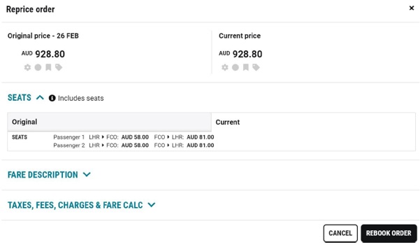 25.3_NDC_Reprice order_SEATS 섹션 추가